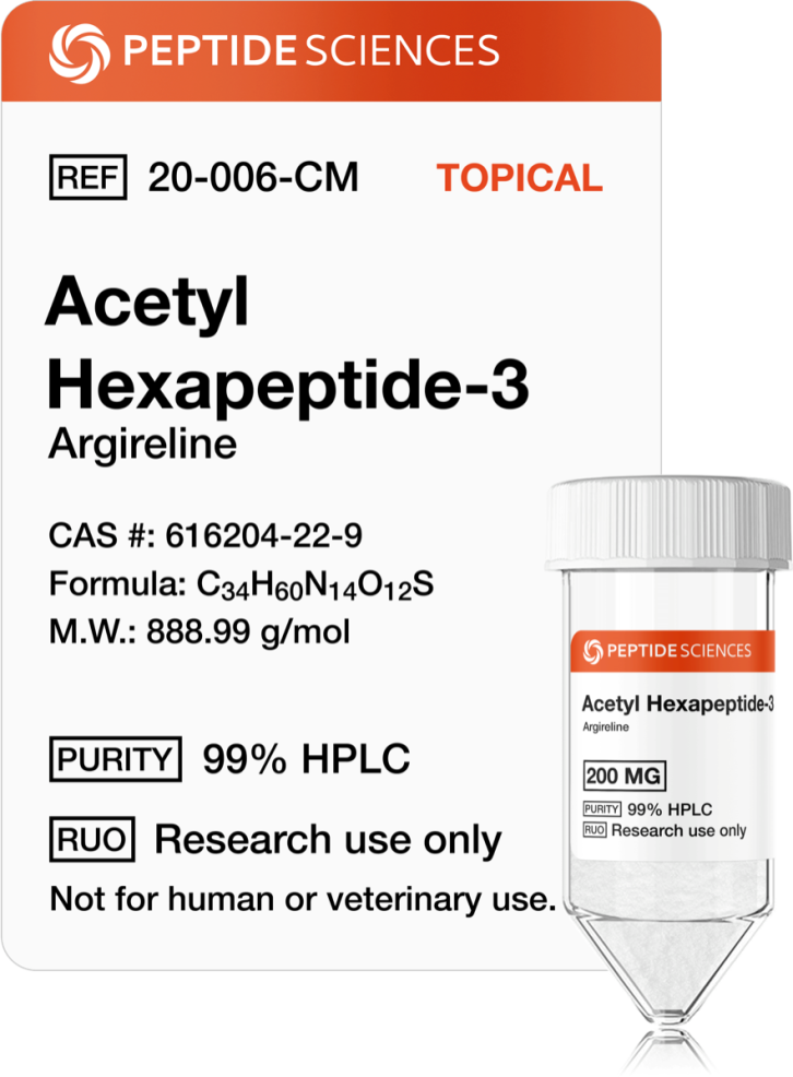 Acetyl Hexapeptide-3 (Argireline) 200mg (Topical)